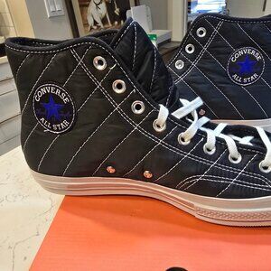 Converse Chuck 70 High Top Shoes FAUX FUR Skate Black Mens Sz 12 Casual A05609C